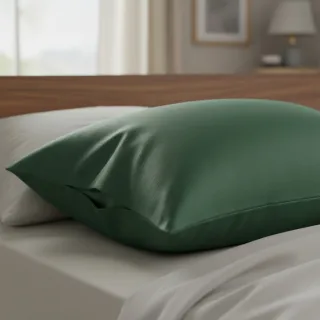 Poplin din bumbac dark green
