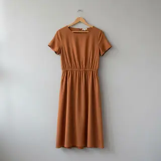 Poplin din bumbac rust