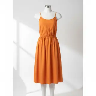 Poplin din bumbac apricot