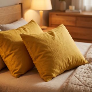 Poplin din bumbac ochre