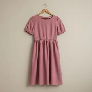 Poplin din bumbac mauve