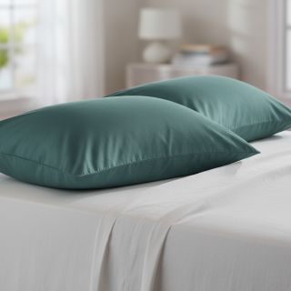 Poplin din bumbac dark petrol