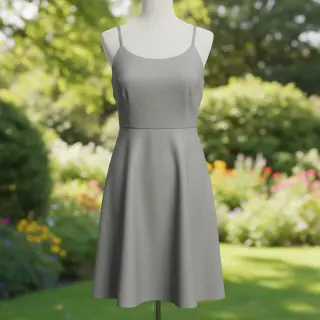 Poplin din bumbac rock grey