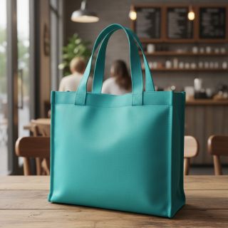 Poplin din bumbac turquoise