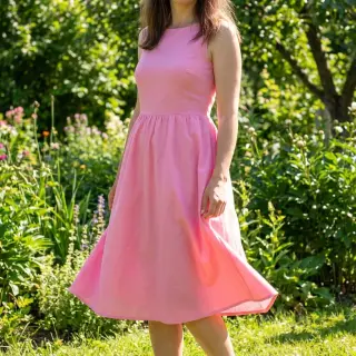 Poplin din bumbac light pink