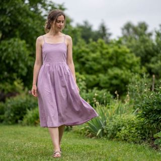 Poplin din bumbac lilac