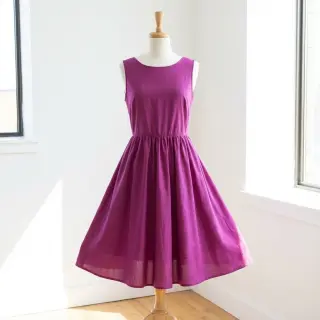 Poplin din bumbac violet