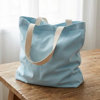 Poplin din bumbac light blue