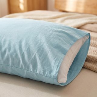 Poplin din bumbac light blue