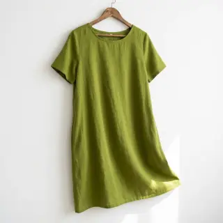 Poplin din bumbac green