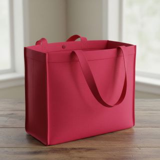 Poplin din bumbac cerise