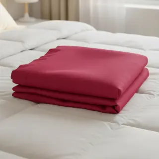 Poplin din bumbac cerise