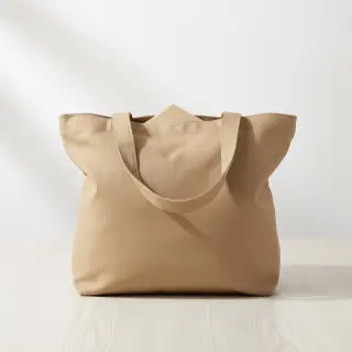 Poplin din bumbac taupe