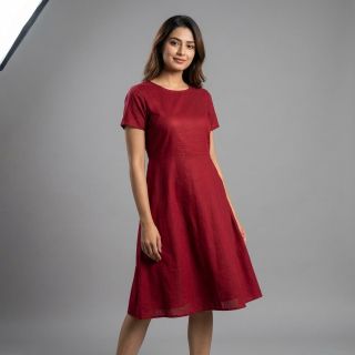 Poplin din bumbac wine