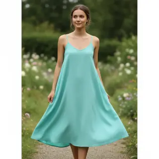Poplin din bumbac mint