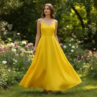 Poplin din bumbac lemon