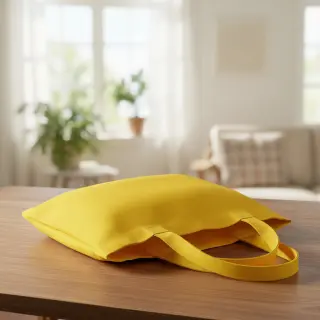Poplin din bumbac lemon