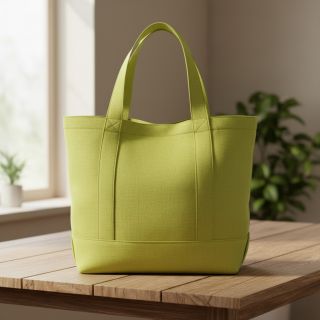 Poplin din bumbac old lime