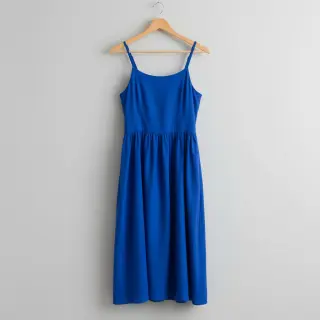 Poplin din bumbac cobalt
