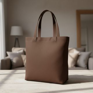 Poplin din bumbac dark brown