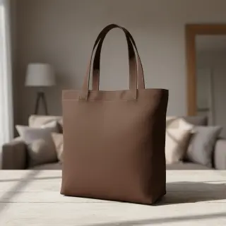 Poplin din bumbac dark brown