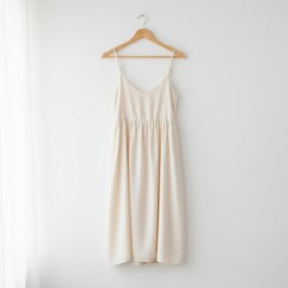 Poplin din bumbac ecru