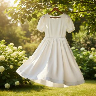 Poplin din bumbac optical white