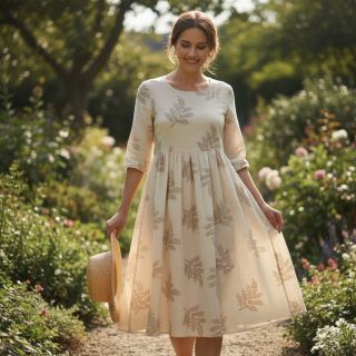 Țesătură din bumbac EMBROIDERY Sofia design B