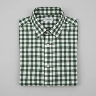 Țesătură din bumbac Check dark green