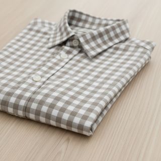 Țesătură din bumbac Check sand