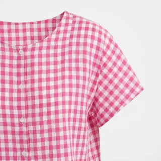 Țesătură din bumbac Check fuchsia