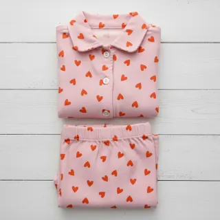 Țesătură din bumbac FLANNEL Hearts pink