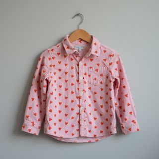 Țesătură din bumbac FLANNEL Hearts pink