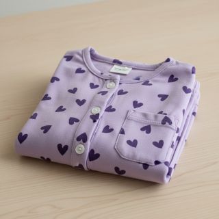 Țesătură din bumbac FLANNEL Hearts lavender