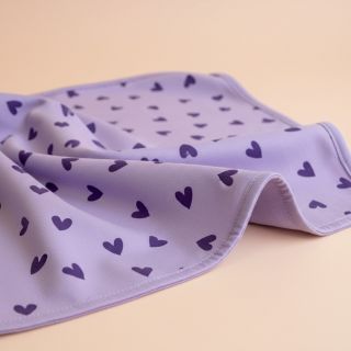 Țesătură din bumbac FLANNEL Hearts lavender