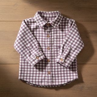 Țesătură din bumbac FLANNEL Check mauve