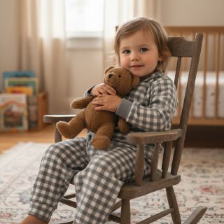 Țesătură din bumbac FLANNEL Check sage