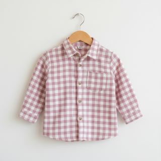 Țesătură din bumbac FLANNEL Check light pink