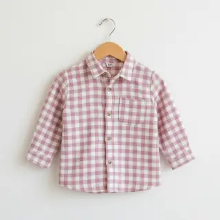 Țesătură din bumbac FLANNEL Check light pink