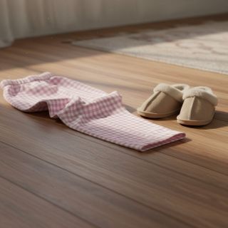 Țesătură din bumbac FLANNEL Check light pink