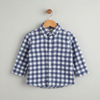 Țesătură din bumbac FLANNEL Check blue