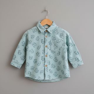 Țesătură din bumbac FLANNEL Cats mint