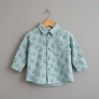 Țesătură din bumbac FLANNEL Cats mint
