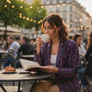 Țesătură din bumbac Motif stripe navy digital print