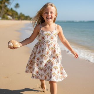 Țesătură din bumbac Motif off white digital print