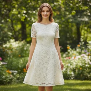 Țesătură din bumbac EMBROIDERY Blanchette design A