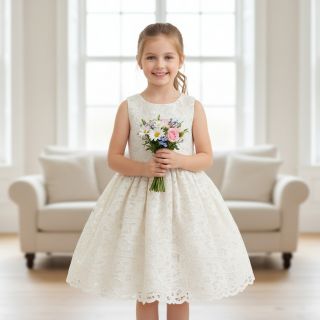 Țesătură din bumbac EMBROIDERY Blanchette design A