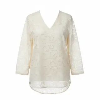 Țesătură din bumbac EMBROIDERY Blanchette design A