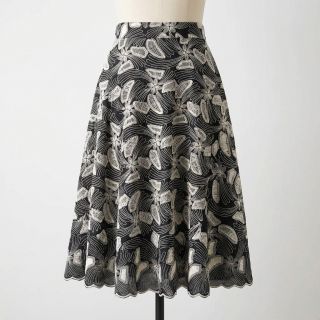 Țesătură din bumbac EMBROIDERY Amia black