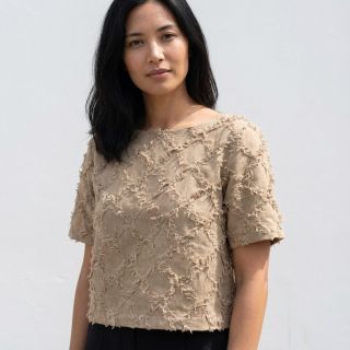 Țesătură din bumbac cu in Vintage Fringe Diamonds naturals